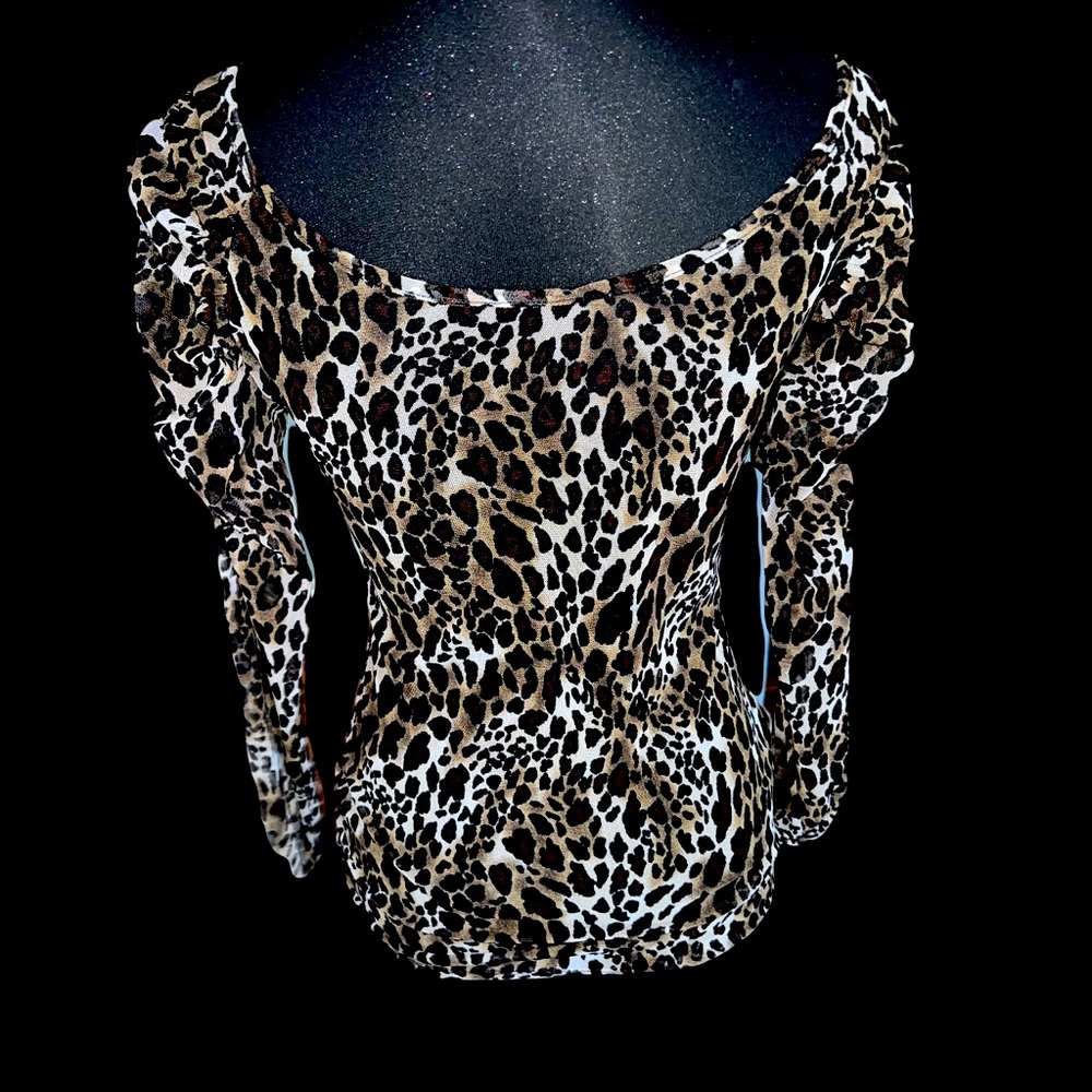 See though likeweight animal prints cute tops